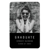 Eenvoudig minimalistisch Afstudeerder bekendmaking Magneet (Verticaal)