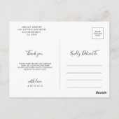 Eenvoudig minimalistisch Afstuderen Afstuderen Har Briefkaart (Achterkant)