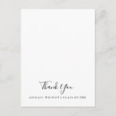 Eenvoudig minimalistisch Afstuderen Hartelijk dank Briefkaart (Voorkant)