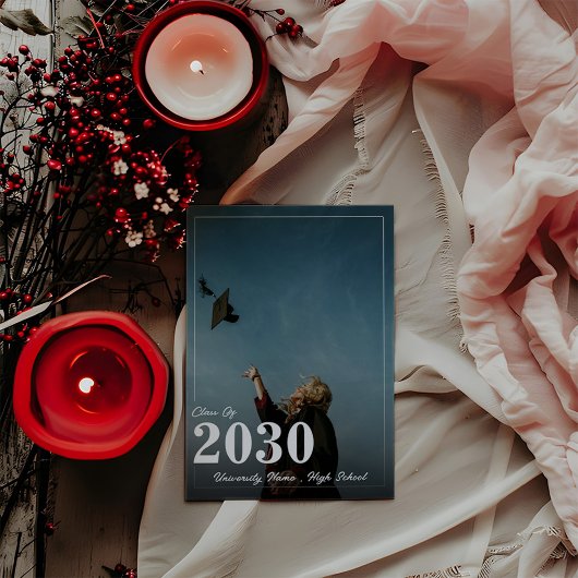 Eenvoudig minimalistisch Afstuderen Kaart