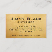Eenvoudig minimalistisch  Antiek Visitekaartje (Achterkant)