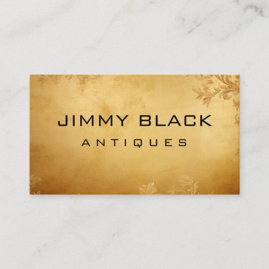 Eenvoudig minimalistisch Antiek Visitekaartje (Voorkant)