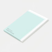 Eenvoudig minimalistisch asqua-kleurenblok post-it® notes (Schuin)
