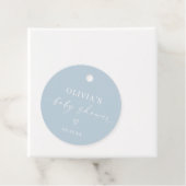 Eenvoudig minimalistisch Baby shower Bedankjes Labels (In situ)