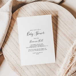 Eenvoudig minimalistisch Baby shower Kaart