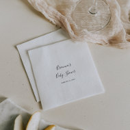 Eenvoudig minimalistisch Baby shower Servet