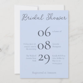 Eenvoudig minimalistisch Beau Blue-Vrijgezellenfee Kaart