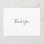 Eenvoudig minimalistisch bedankt briefkaart (Voorkant)