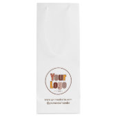 Eenvoudig Minimalistisch Bedrijfslogo Zakelijk Aan Wijn Cadeautas (Achterkant)