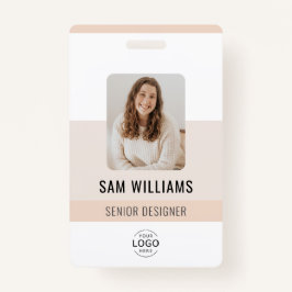 Eenvoudig minimalistisch bedrijfspersoneel ID Badge