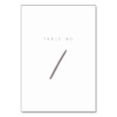 Eenvoudig minimalistisch bewerkbaar bewerkbaar tab kaart (Achterkant)