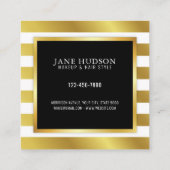 Eenvoudig, minimalistisch bewerkbaar Visitekaartje (Achterkant)