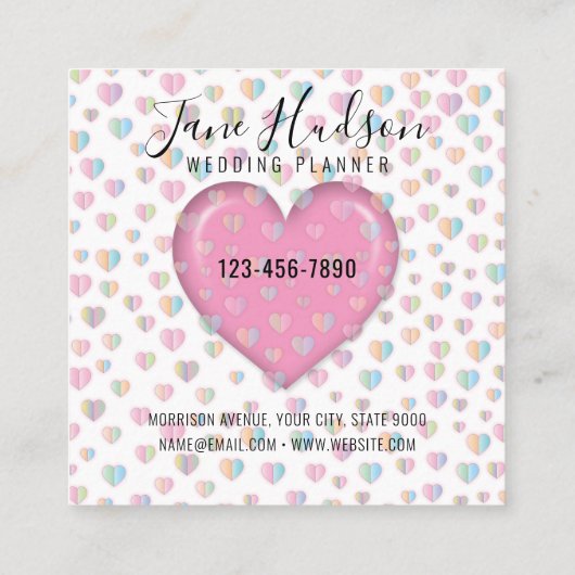 Eenvoudig, minimalistisch bewerkbaar Visitekaartje (Achterkant)