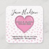 Eenvoudig, minimalistisch bewerkbaar Visitekaartje (Achterkant)