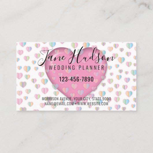 Eenvoudig, minimalistisch bewerkbaar Visitekaartje (Achterkant)