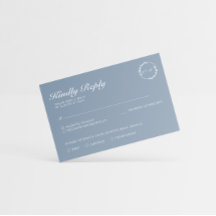 Eenvoudig minimalistisch blauw lef-mosterd