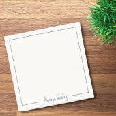 Eenvoudig Minimalistisch Blauw Monogram Volledige  Post-it® Notes