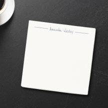 Eenvoudig Minimalistisch Blauw Monogram Volledige 