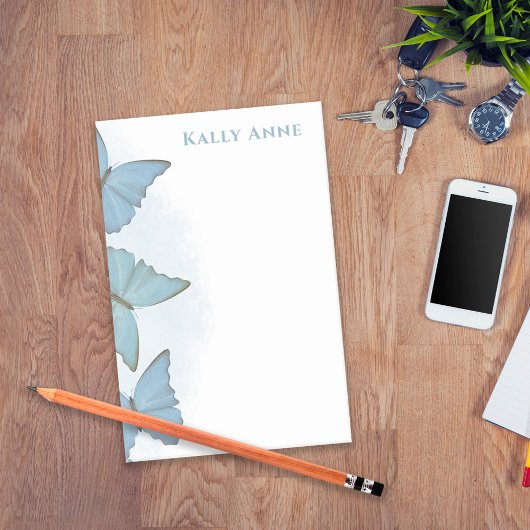 Eenvoudig minimalistisch blauw Natuur blauw butter Post-it® Notes