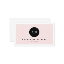 Eenvoudig minimalistisch blauw roze en zwart Visit