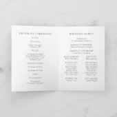 Eenvoudig minimalistisch bloemenmonogram gevouwen  programma (Binnen)