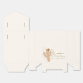 Eenvoudig minimalistisch Boho Desert Cactus Baby s Bedankdoosjes (Ongevouwen)