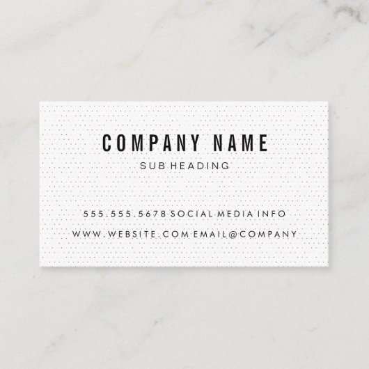 Eenvoudig minimalistisch | Boho Dot Pattern Kortingskaartje (Voorkant)