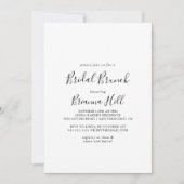 Eenvoudig minimalistisch Bridal Brunch Vrijgezelle Kaart (Voorkant)