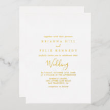 Eenvoudig minimalistisch bruiloft