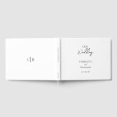 Eenvoudig minimalistisch bruiloft gastenboek (Volledig)