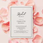 Eenvoudig minimalistisch bruiloft Vrijgezellenfees Kaart