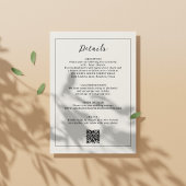 Eenvoudig minimalistisch budget beige bruiloft kaart