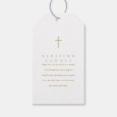 Eenvoudig minimalistisch Christelijk zegeningskaar Cadeaulabel (Voorkant)