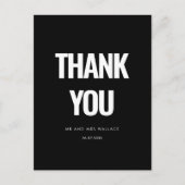 Eenvoudig minimalistisch Dank u Briefkaart (Voorkant)