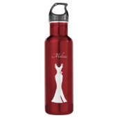 Eenvoudig minimalistisch design met elegante witte waterfles  (Voorkant)