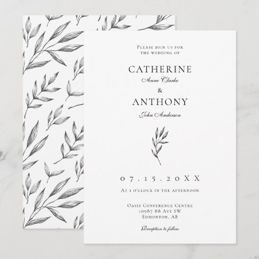 Eenvoudig minimalistisch elastisch elastisch lefbr kaart (Voorkant / Achterkant)