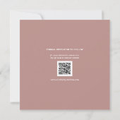 Eenvoudig minimalistisch Elegant Couple Photo Wedd Save The Date (Achterkant)