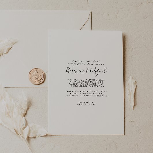 Eenvoudig minimalistisch Ensayo Algemeen Kaart