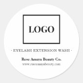 Eenvoudig minimalistisch etiket voor schoonheidspr (Voorkant)