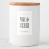 Eenvoudig minimalistisch etiket voor smelten van w (Voorkant)