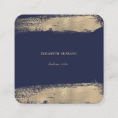 Eenvoudig, minimalistisch, Faux Gold Bruske Vierkante Visitekaartje