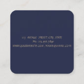 Eenvoudig, minimalistisch, Faux Gold Bruske Vierkante Visitekaartje