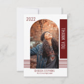 Eenvoudig minimalistisch foto 2022-Afstuderen - Ha Bedankkaart (Voorkant)