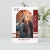 Eenvoudig minimalistisch foto 2022-Afstuderen - Ha Bedankkaart (Staand voorkant)