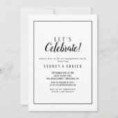 Eenvoudig minimalistisch foto Lijst Laten we viere Kaart (Voorkant)