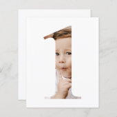 Eenvoudig minimalistisch fotonummer één dag (Voorkant / Achterkant)