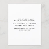 Eenvoudig minimalistisch fotonummer één dag (Achterkant)