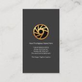 Eenvoudig minimalistisch geel Lijst CEO-stichter Visitekaartje (Achterkant)