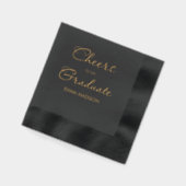 Eenvoudig minimalistisch gejuich voor de Afstudere Folie Servetten (Links)