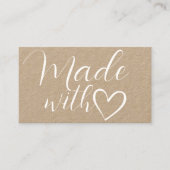 Eenvoudig minimalistisch gemaakt liefde hart kraft visitekaartje (Voorkant)